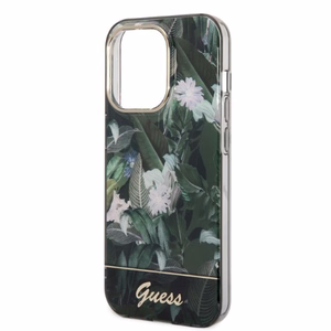 Guess Jungle Collection ümbris jaoks iPhone 14 Pro Max - roheline