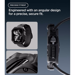 Spigen Rugged Armor  Apple Watch 46 mm ümbris, mattmust