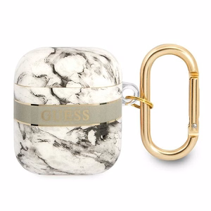 Guess GUA2HCHMAG чехол для AirPods серый/серый Marble Strap Collection