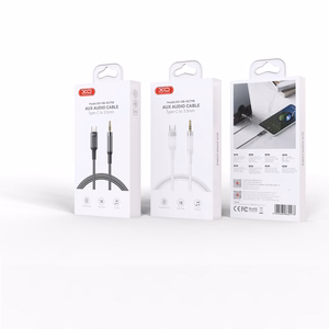 XO audiokaabel NB-R279B USB-C - jack 3,5mm 1,0m, valge