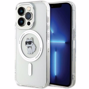 Karl Lagerfeld IML Choupette MagSafe ümbris jaoks iPhone 13 Pro / 13 - läbipaistev