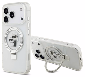 Чехол Karl Lagerfeld Ringstand Karl and Choupette MagSafe для Apple iPhone 17 Pro