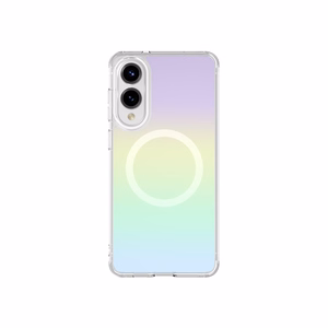 AmazingThing Minimal Mag Ümbris with Magnetic Ring jaoks Samsung Galaxy S25 Edge - Iridescent