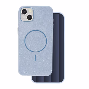 Glitter Thin Mag ümbris for iPhone 17 6,3" sinine