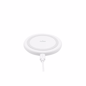 Puro Qi 10 W juhtmevaba laadimisalus Androidi ja iPhone'i seadmetele, valge