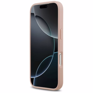 Guess Rhinestone Triangle Logo чехол для iPhone 17 Pro - розовый