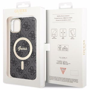 Guess GUHMN61H4STK iPhone 11 6.1" чёрный/чёрный hardcase 4G MagSafe