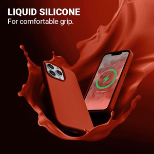 Crong Color Cover Magnetic ümbris seadmele iPhone 13 Pro Max, MagSafe'iga ühilduv, punane
