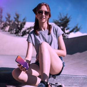 Privacy Karastatud klaas 3mk Rainbow Privacy jaoks Apple iPhone 15