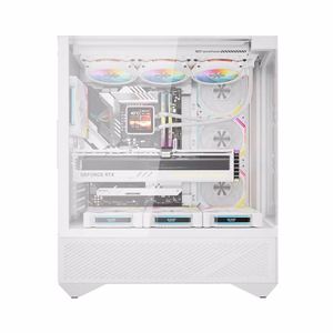 Darkflash DY460 computer ümbris (Valge) + 4 ARGB fans