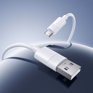 Borofone kaabel BX123 Leya - USB ja tüüp C - 36W 3A 1 meeter valge