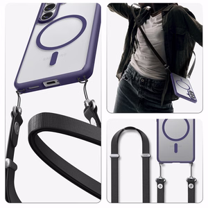 Spigen Ultra Hybrid Mag MagSafe ümbris Samsung Galaxy S26+ - läbipaistev tumesinine