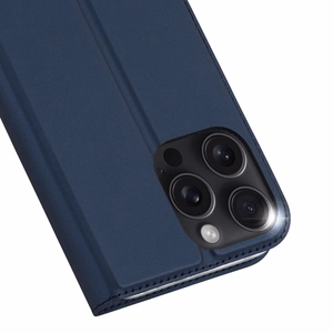 DUX DUCIS wallet ümbris SKIN PRO jaoks IPHONE 16 Pro Max sinine