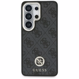 Guess 4G Big Rhinestone Triangle Strap MagSafe ümbris + rihm Samsung Galaxy S26 Ultra must
