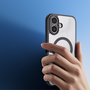 Чехол Dux Ducis Aimo Mag совместимый с MagSafe для iPhone 17 чёрный