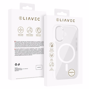 Liavec Cloudy ümbris metallist kaamera raamiga Iphone 17 jaoks valge (kaamera juhtnupp)