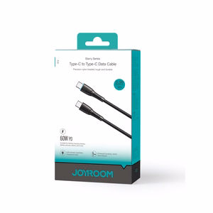 Joyroom Starry Series SA32-CC3 USB-C / USB-C kaabel 60W 1m - must