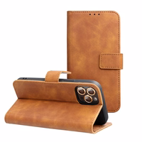 TENDER Book Ümbris jaoks XIAOMI Redmi Note 14 4G (GLOBAL - 164,84mm x 78,15mm x 8,16mm) brown