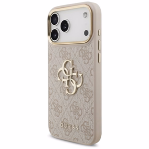 GUESS ümbris jaoks IPHONE 17 Pro Max GUHCP17XP4G4BCSP (PU W/ Big 4G Classic & Big Strap Metal Buttons) roosa