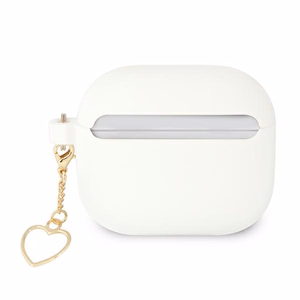 Guess GUA3LSCHSH AirPods 3 чехол белый/белый Silicone Charm Heart Collection