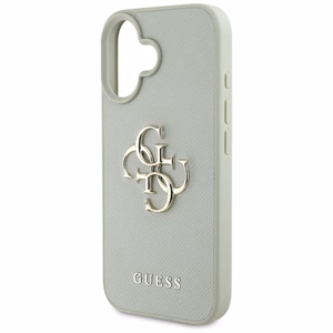 Guess Grained Big 4G Logo Small Classic Logo ümbris jaoks iPhone 16 - roheline