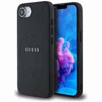 Guess PU Grained Classic Logo ümbris with MagSafe jaoks iPhone 16e - must