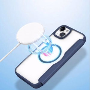 Dux Ducis Skin X Pro ümbris jaoks Samsung Galaxy S25 Ultra with MagSafe and wallet - sinine