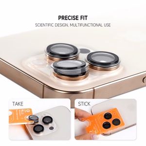 Tel Protect Titanium Lens 99% AR mustad karastatud kaitseklaasid Apple iPhone 18 Pro / 18 Pro Max kaameraläätsedele (3 tk)