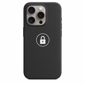 Telefoni ümbris "Silicone Case v2" iPhone 15 Pro / must / pakendis