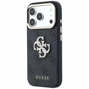 Guess 4G & Big Strass Logo ümbris seadmele iPhone 18 Pro / 17 Pro – must