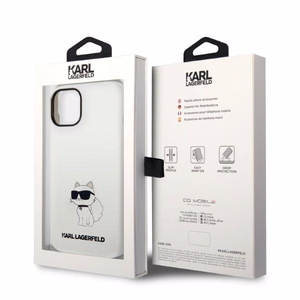Чехол Karl Lagerfeld Silicone Choupette для iPhone 14 Plus — белый