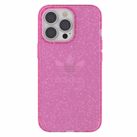 Adidas OR kaitsev läbipaistev ümbris Glitter iPhone 13 Pro / iPhone 13 jaoks - roosa