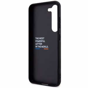 Чехол BMW Leather Carbon для Samsung Galaxy S23+ — чёрный