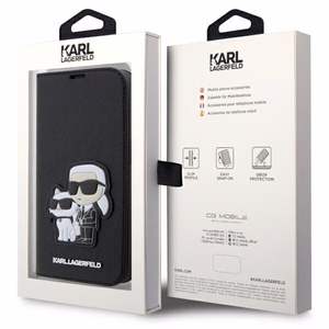 Karl Lagerfeld KLBKP14LSANKCPK iPhone 14 Pro 6.1" bookcase must/must Saffiano Karl & Choupette