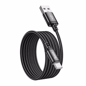 Кабель USB A to USB C Hoco 3A 2 m X89 черный