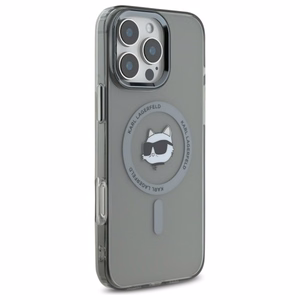 Karl Lagerfeld IML Metal Choupette Head MagSafe Ümbris jaoks iPhone 16 Pro Max - must