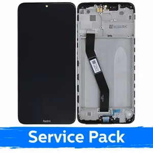 LCD ekraan ühilduv Xiaomi Redmi 8 (Redmi 8A) raamiga / must / (Service Pack)