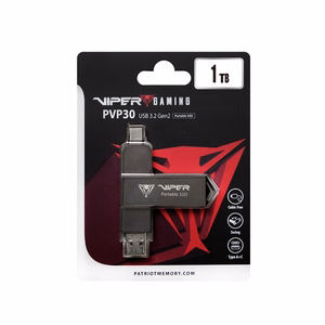 Väline kaasaskantav SSD Patriot Viper PVP30 Duo Compact 1TB 1000MB/s USB A+C 3.2 Gen2 (PVP301TB28UDG)
