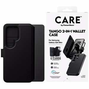 CARE by PanzerGlass Tango 2in1 Wallet ümbris Samsung Galaxy S26 Ultra - must