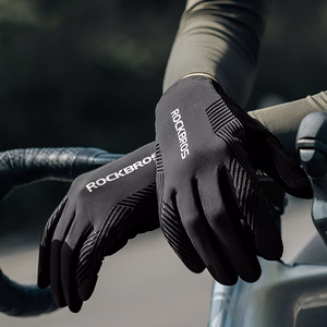 Rockbros cycling gloves spring/summer/autumn, full, size: XL - black