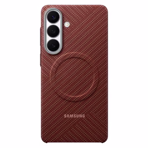 Samsung Carbon Magnet Case for Samsung Galaxy S26+ compatible with MagSafe red