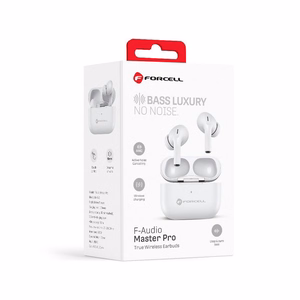FORCELL F-AUDIO Master Pro wireless earphones bluetooth TWS valge