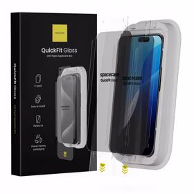 Spacecase Privaatsusklaas QuickFit Privacy Glass iPhone 16 Pro Max