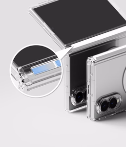 Ringke Fusion Flap Magnetic ümbris seadmele Samsung Galaxy Z Fold 8, MagSafe-ühilduv – läbipaistev