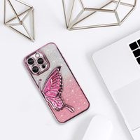 Tel Protect Butterfly Water Ümbris jaoks Iphone 12 Pro roosa
