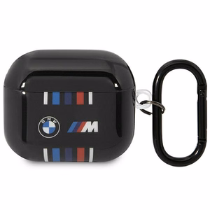 BMW BMA322SWTK ümbris AirPods 3. põlvkonnale, must / must, mitmevärviliste joontega