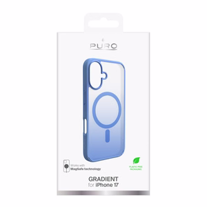 Puro Gradient TPU Ümbris Compatible with MagSafe jaoks iPhone 17 - Sinine