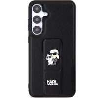 KARL LAGERFELD ümbris jaoks SAMSUNG S24 Plus KLHCS24MGSAKCPK (GRIPSTAND SAFFIANO KC PINS) must