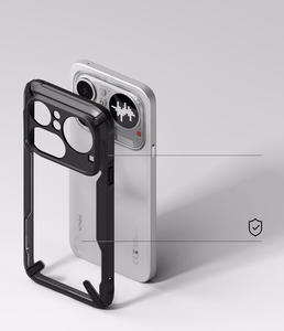 Ringke Fusion X ümbris Nothing Phone 4A Pro jaoks - läbipaistev ja must