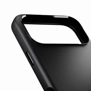 Чехол Puro Icon Mag Pro Liquid Silicone для iPhone 17 Pro, совместимый с MagSafe, с защитой камеры и алюминиевыми кнопками - чёрный